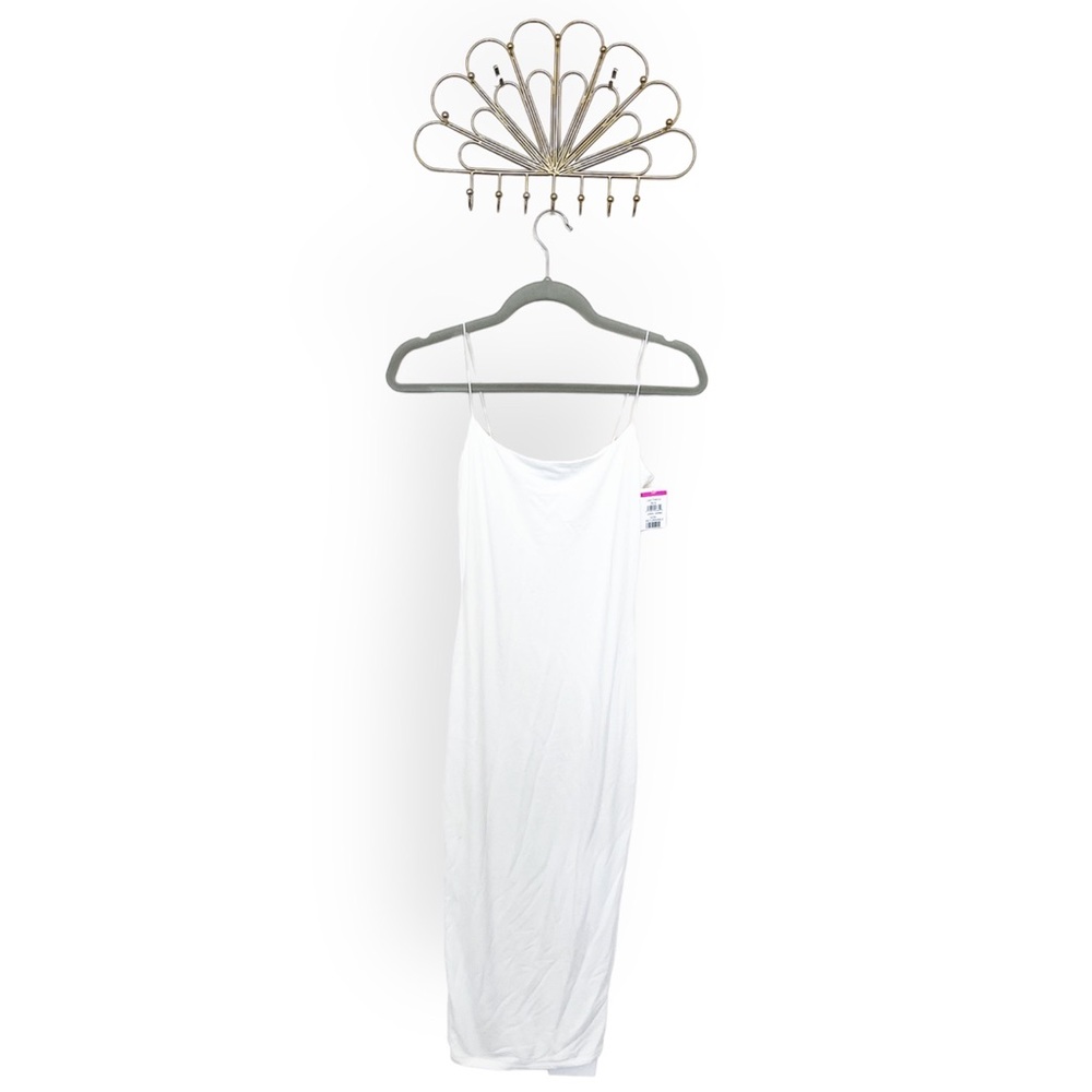 Naked Wardrobe Sultry Sheath Dress in Off White